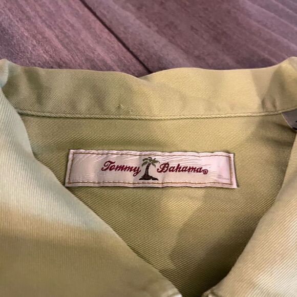 Tommy Bahama Green Casual Hawaiian Shirt Men Large  Bin I-15 - Picture 3 of 5